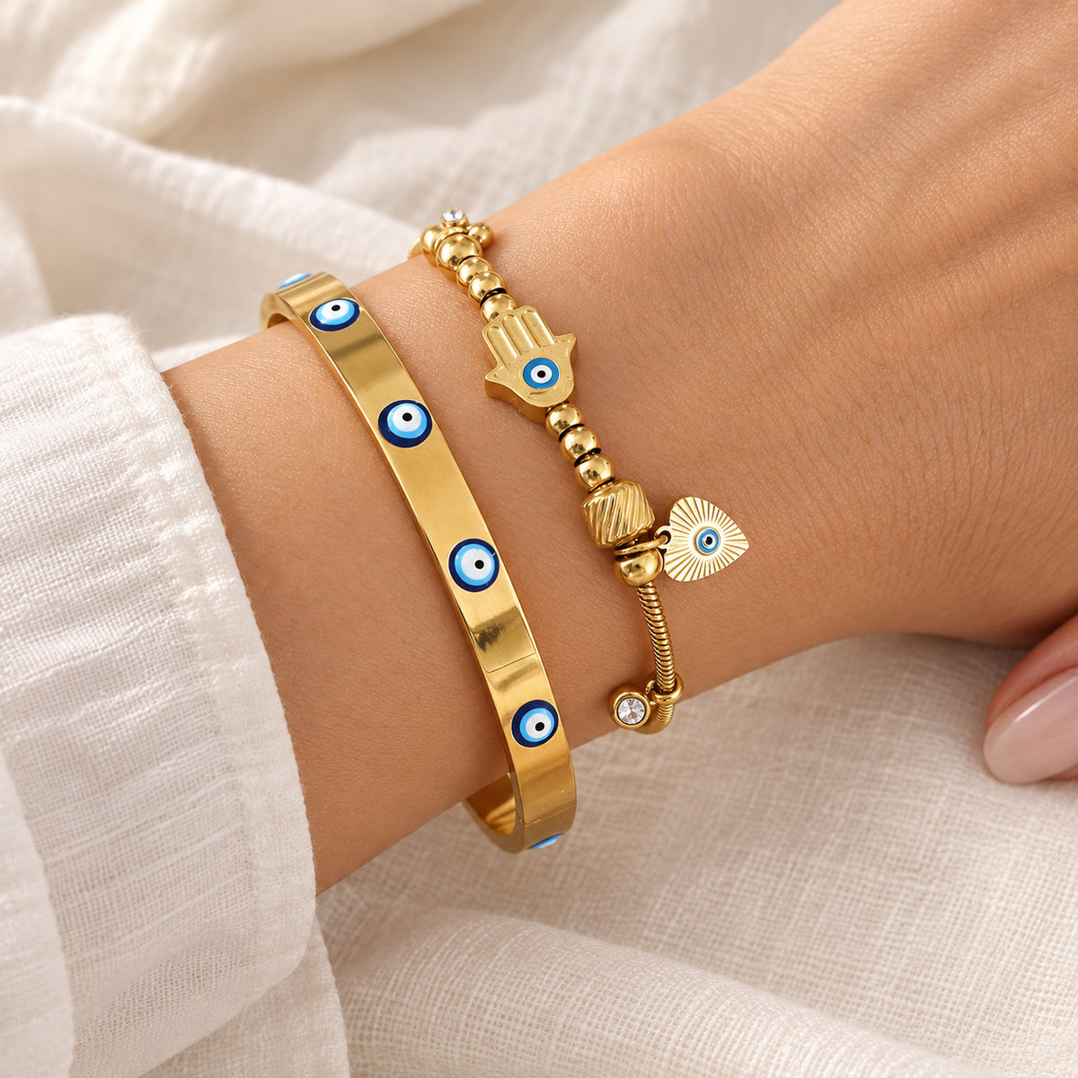 Mix de Pulseiras Aura Azul