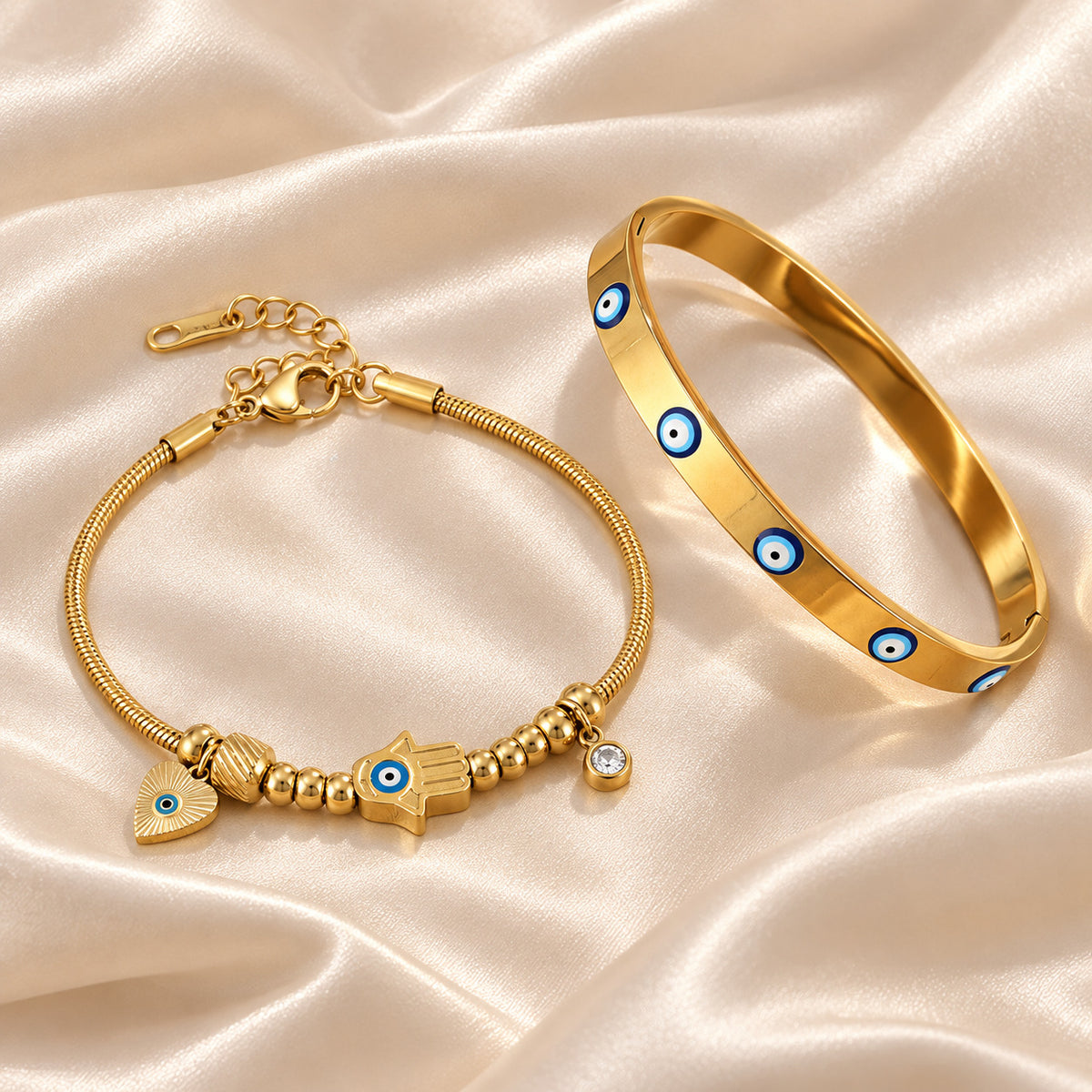 Mix de Pulseiras Aura Azul