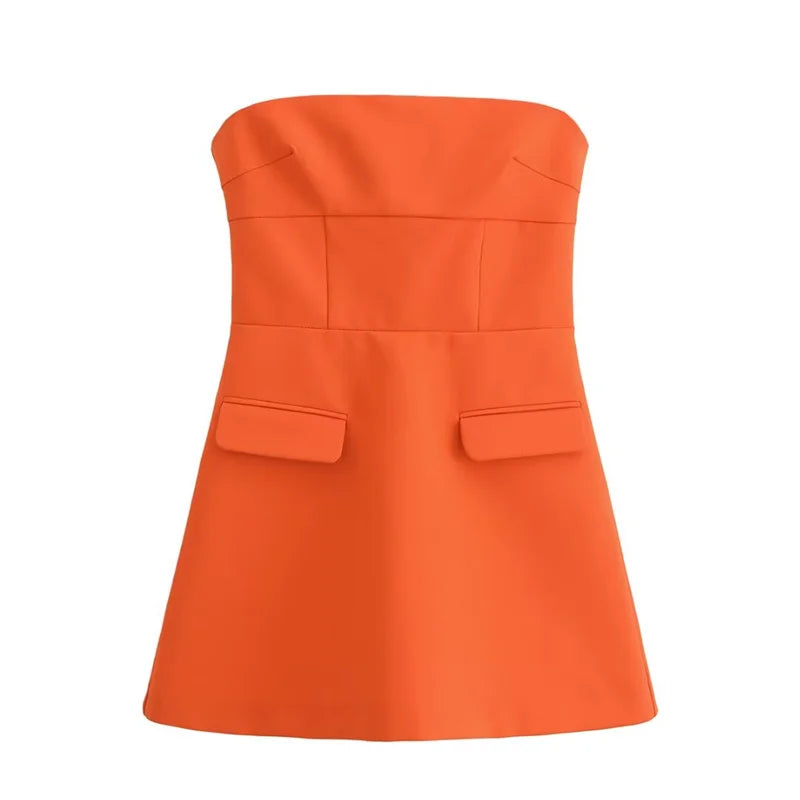 Vestido Traf Elegant Glow