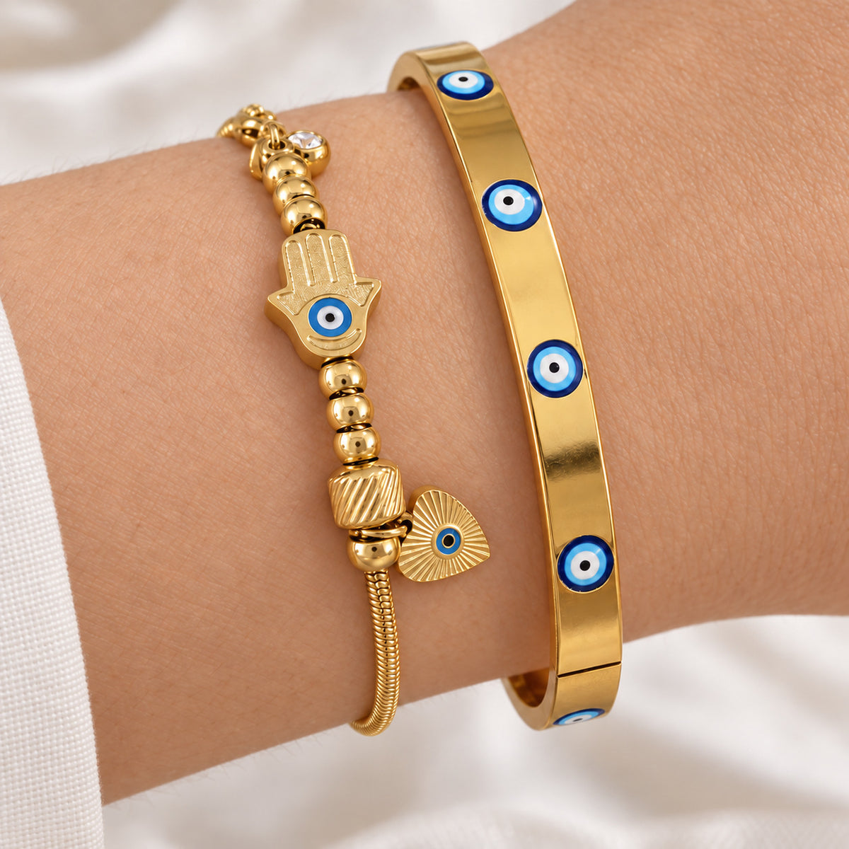 Mix de Pulseiras Aura Azul