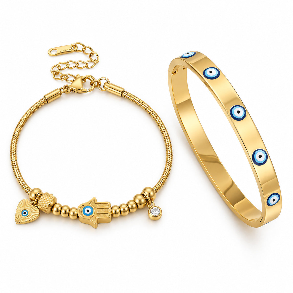Mix de Pulseiras Aura Azul