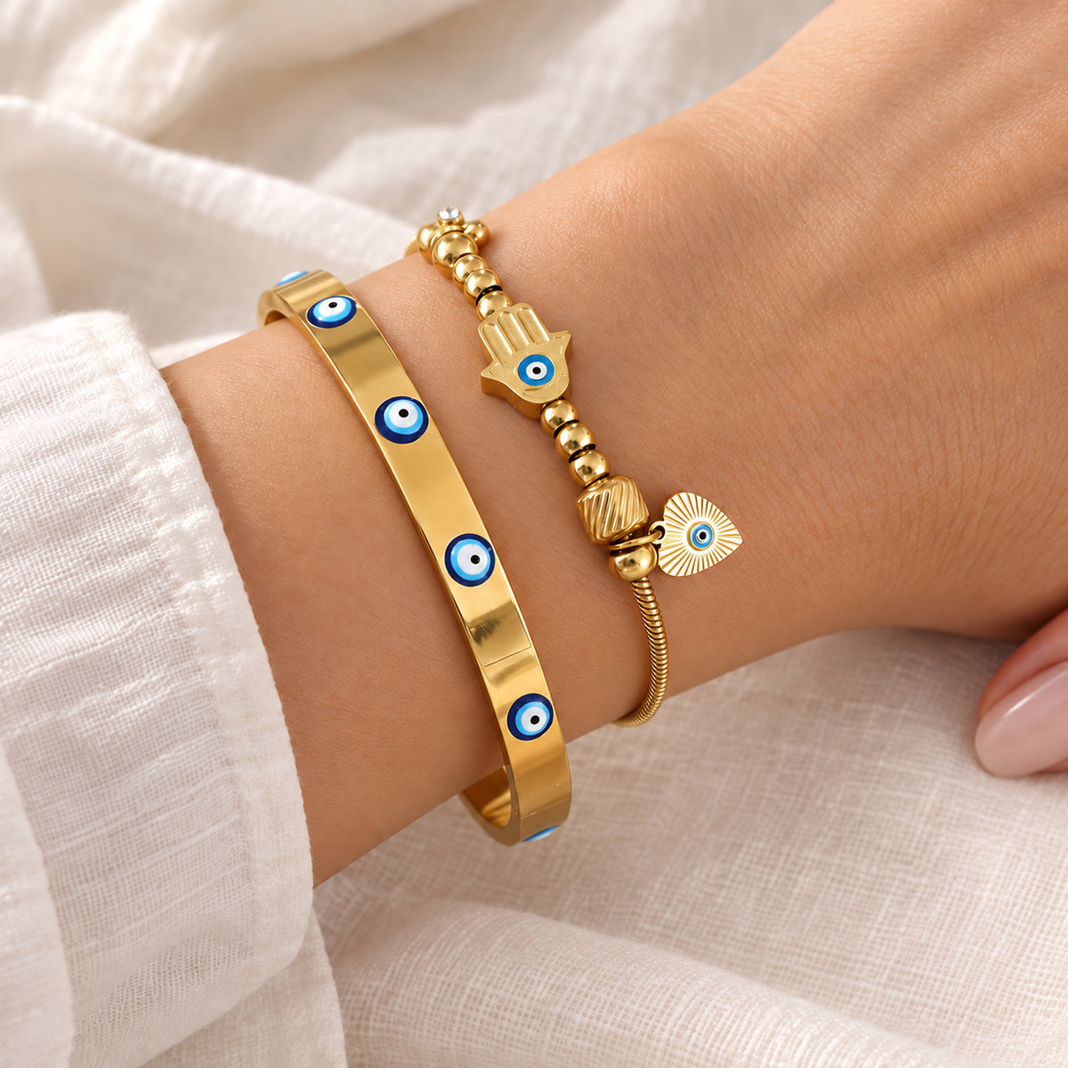 Mix de Pulseiras Aura Azul